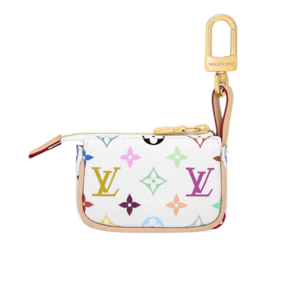🌸Louis Vuitton’s TM White Multicolor Monogram micro pochette